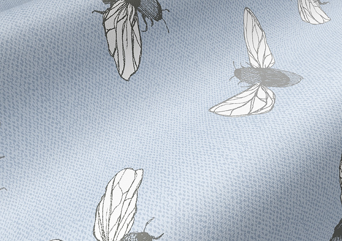 Busy Bee, Bright Blue - Roller Blind - Image 4